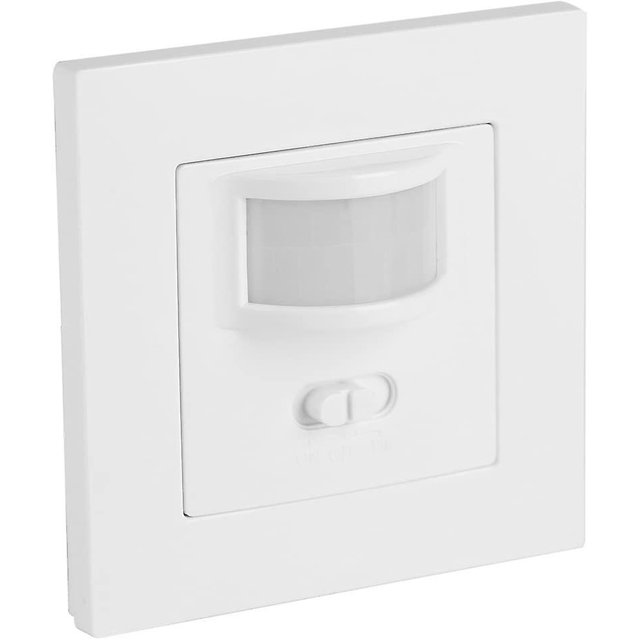 Interruptor de luz con sensor de movimiento, interruptor de encendido/apagado ordinario en la pared e infrarrojo para escaleras, pasillo, cocina (1 unidad, blanco) ShuxiuWang 8390611171568