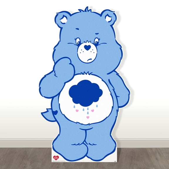 Prime Party Grumpy Bear Life-Size Cardboard Standup,  Care Bears Birthday Party Photo Prop, 64 in Tall