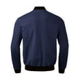 thumbnail image 3 of kamemir Mens Jackets Lightweight Mens Corduroy Jacket Casual Lightweight Sport Coat Cotton Vintage Shirt Jacket(Blue,L), 3 of 3