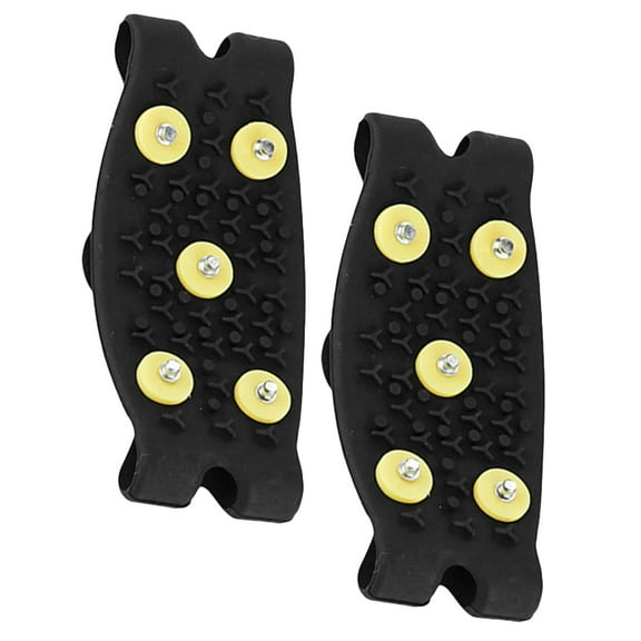 Raindrops NonSlip Spikes for Kids Shoes Durable TPE Grippers Ideal for Outdoor Activities Lightweight Black 1 Pair