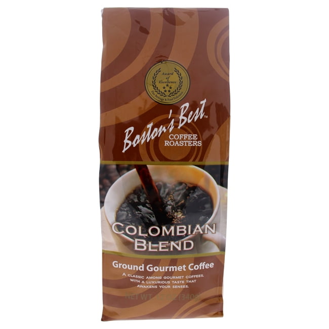 Colombian Blend Ground Gourmet Coffee by Bostons Best for 12 oz Coffee