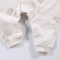 thumbnail image 5 of CAUYDY Baby Girls Bodysuit Newborn Sleepers Preemie Long Sleeved Romper Infant Girl Pajamas Fall Winter Toddler Clothes 0 3 6 9 12 18 24 Months Sizes 12-18 Months,Khaki, 5 of 5