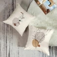 thumbnail image 3 of Throw Pillow Covers Home Decor Set of 4 Pillow Cases Decorative 18 x 18 Inches Outdoor Cushion Couch Sofa Pillowcases Botanical Boho Plant Natural Leaf, 3 of 6