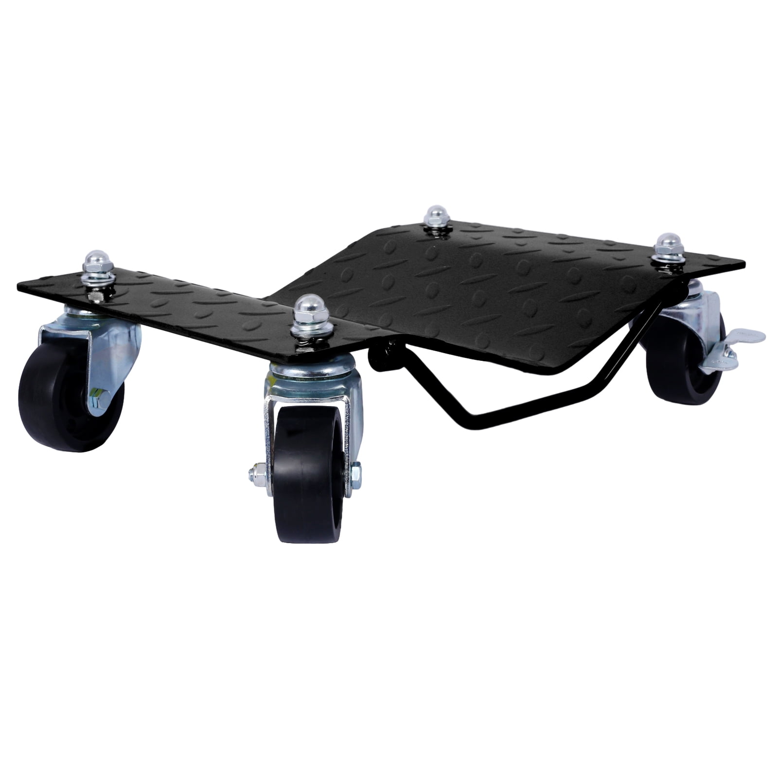 Heavy Duty Car Dolly 4 Pack, 6000 Lbs Total Capacity Car Tire Stake With Brakes System, Car Tire Stakes Set, 4 Wheel Dollies For Tow, Vehicle Storage, Furniture Movers