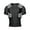 Black, variant on Zoombang Adult Medium Intergrated Rib and Shoulder Protection Short Sleeve Shirt for Football and Lacrosse ( Black)