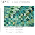thumbnail image 2 of Mermaid Turquoise Green Abstract Entryway Rug, 2x3 Area Rug Indoor Door Mat Non-slip Washable Floor Carpet Rug for Bedroom Office Dining Room Bathroom, 2 of 7