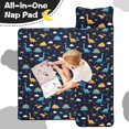 thumbnail image 4 of Colorful Dinosaurs with Palm Trees Teens Toddler Nap Mat with Pillow, Sleeping Mat Bag for Preschool Daycare 60"x20", 4 of 6
