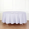 thumbnail image 5 of Balsa Circle 120" Round Polyester Tablecloth Wedding Table Linens - White, 5 of 8