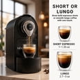 thumbnail image 6 of Mixpresso Espresso Machine for Nespresso Compatible Capsule, Single Serve Coffee Maker Programmable for Espresso Pods, Premium Italian 19 Bar High Pressure Pump 27oz 1400w Black Coffee Maker, 6 of 10
