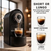 Mixpresso Espresso Machine for Nespresso Compatible Capsule, Single Serve Coffee Maker Programmable for Espresso Pods, Premium Italian 19 Bar High Pressure Pump 27oz 1400w Black Coffee Maker