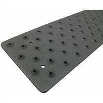 Stair Tread Cover Aluminum Black, 48 in W x 3/32 in Thick