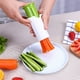 thumbnail image 2 of Xihbxyly Divisor de Pepinos, Herramienta Eficiente para Cortar Verduras, Cortador de Cuchillas de Acero Inoxidable, Accesorio Multifunción para Zanahorias y Fresas, Preparación Rápida de Comidas, Uso, 2 of 7