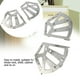 thumbnail image 5 of 2 Piezas Bisagras De Gabinete De Cajón De Zapatos De Acero Inoxidable Reemplazo De Estante De Turing Tres Tipos De Accesorios Para Zapatero Estante Gabinete Caja De Zapatos Plata, 5 of 7