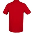 thumbnail image 3 of Henbury - Polo algodón pique tallaje moderno para hombre (Rojo Clásico), 3 of 3
