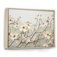 thumbnail image 2 of Designart "Harmonious White Dogwood Blossom II" Dogwood Floater Framed Canvas Prints, 2 of 5