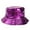 Purple, variant on Reversible Double-Sided Metallic Beret Hat for Fashionable Sun and Elegant Party Wear Purple,One Size