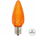 thumbnail image 2 of Vickerman C9 LED Orange Faceted Twinkle Bulb Nickel Base, bag of 25, 2 of 2