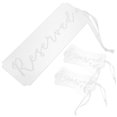 thumbnail image 1 of MLINS 5pcs Chair Signs for Reserved Seating Acrylic Hanging Tags for Wedding Parties and Events, 1 of 5
