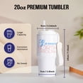 thumbnail image 2 of Garner, North Carolina, Red, Blue Text. Patriotic Home Town Gift, 20oz Tumbler, 2 of 7