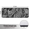 thumbnail image 5 of Kitchen Rugs Sets Of 2,Black Paisley Pattern Anti Fatigue Kitchen Mat Rugs Non Slip Washable,Decorative Kitchen Floor Mats for Kitchen,Sink,Laundry,17"x47"+17"x47", 5 of 5