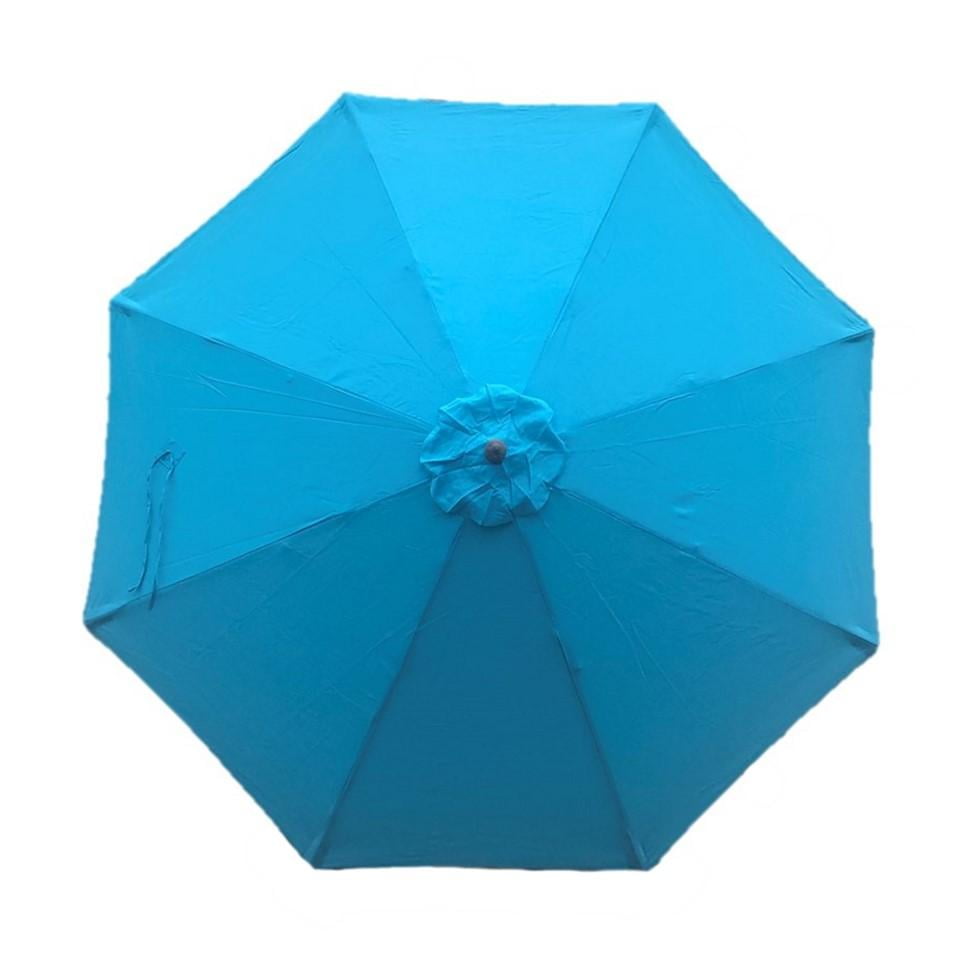 Covered Living 9ft Market Patio Umbrella 8 Rib Replacement Canopy Aqua