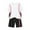White, variant on Boys' Active Shorts Set Short Sleeve Quick-dry Shirt 2 Piece Summer Outfit Sets for Kids Boy