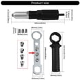 thumbnail image 5 of Zorvai Riveting Drill Adapter Riveter Insert Nut Tools Electric Riveting Machine Tool, 5 of 10