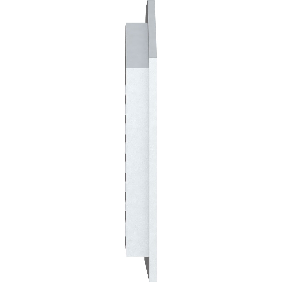 36"W x 18"H Octagonal Top Gable Vent (41"W x 23"H Frame Size): Functional, PVC Gable Vent w/ 1" x 4" Flat Trim Frame