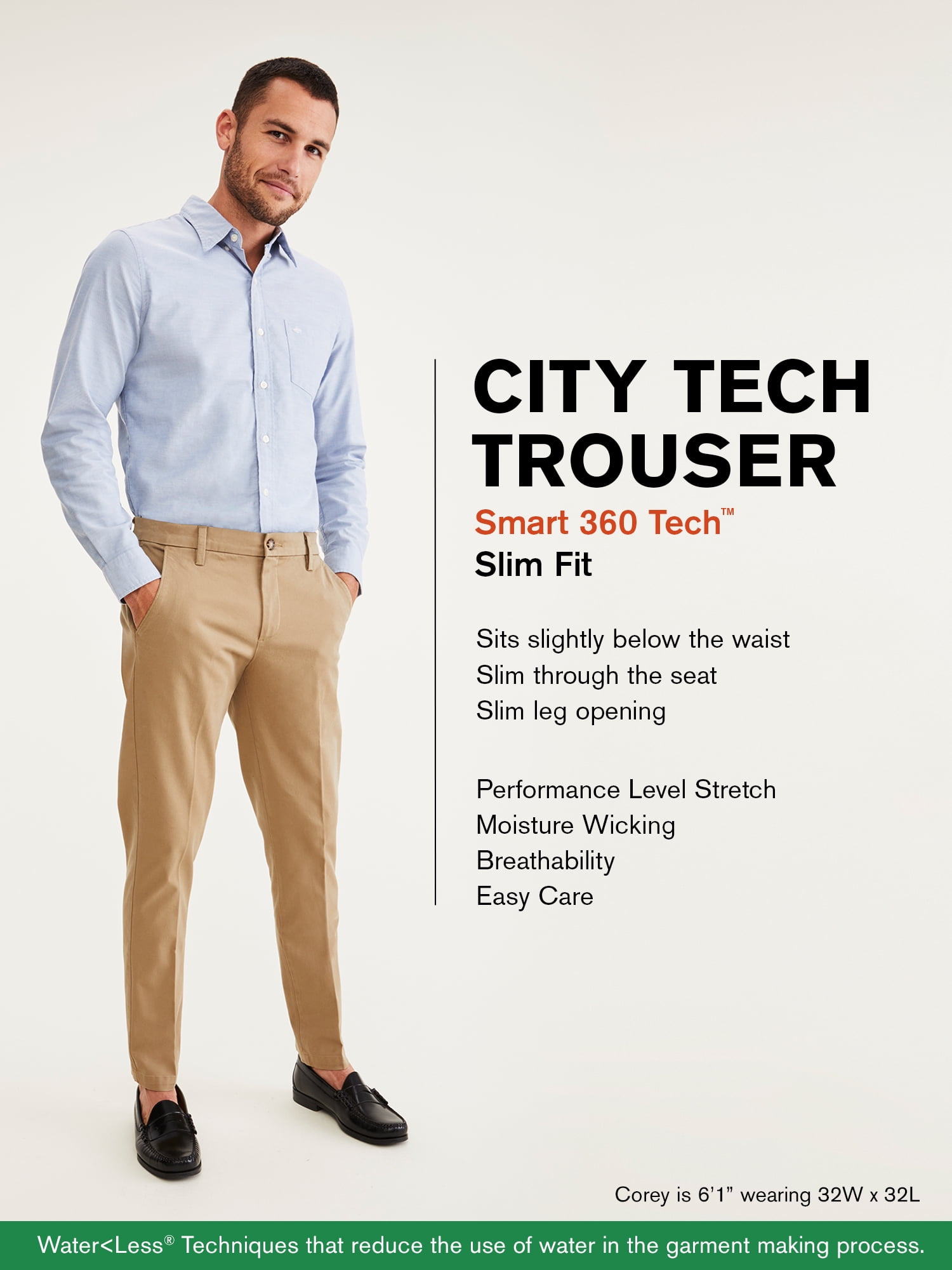 Dockers Men's Comfort Knit Trouser Straight Fit Smart 360 Knit Pants,  Timberwolf, 30Wx32L at Amazon Men's Clothing store