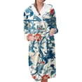 thumbnail image 1 of Jindong Robes en Peluche pour Femmes Robe en Polaire Longue Chaude Peignoir de Bain Veste de Détente Imprimée Robe de Confort Robes pour Femmes, 1 of 5
