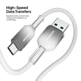 thumbnail image 5 of Powertek Frosty USB-A to USB-C Charging Cable, 6 ft, White, 5 of 7