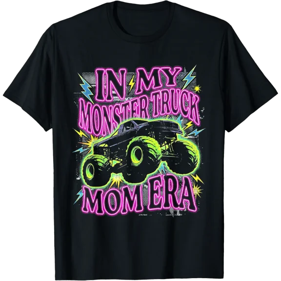 Vintage Monster Truck Mom Era T Shirt Size S-5XL
