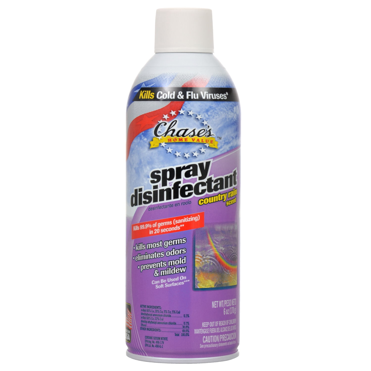 Chase's Home Value Country Rain Disinfectant Spray You Will Receive 1