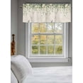 thumbnail image 3 of Eucalyptus Leaves Curtain Valances for Windows, Farmhouse Botanical Vines Butterfly Kitchen Valance Window Treatment, Light Filtering Block Curtains for Bathroom/Bedroom/Living Room 60'' x 18'', 3 of 9