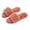 Coral, variant on Women's Open-Toe Faux Fur Slippers Stylish and Cozy for Home Wear