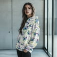 thumbnail image 2 of SCRAWLGOD Butterfly Hoodie for Plus Size XL Women Pullover Sweaters for Women Trendy Elastic Streetwear Hoodies Women Drop Shoulder Collar Hooded Blouses Women Skating, 2 of 7