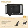 thumbnail image 6 of Hzuaneri Dog Crate Furniture with Barn Door, 43.3" Wood Heavy Duty Dog Crate Kennel for Medium/Large Dogs, End Side Table, Farmhouse Style, Black, 6 of 9