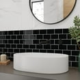 thumbnail image 3 of Thick Black Peel and Stick Subway Tile Backsplash Self Adhesive for Kitchen Bathroom Wall (10-Sheet, 12"×12")$$Tools, 3 of 5