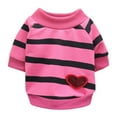 thumbnail image 1 of Stripe Pattern Pet Vest Dress-Up - Breathable Pullover Type Comfy Dog Clothes for Home Wear, 1 of 8