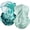 Aqua and Cyan, variant on UV  Gaiter Mask, UPF 50 Bandana Balaclava  Mask Breathable Cooling Sun Summer for Fishing Running 2 Packed ...