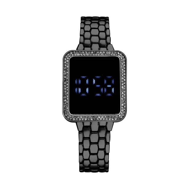 Dsscvnef Women's Watch Large Screen Digital Display Stylish Electronic Timepiece for Ladies Fashion Accessory