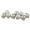 Silver, variant on Northlight 2-Finish Glass Ball Christmas Ornaments - 2.5" (60mm) - Pink - 9ct