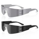 thumbnail image 1 of Gafas de sol de moda milramtob Futuristic Wrap Around Y2K, 1 of 5