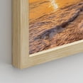 thumbnail image 5 of PixonSign Framed Wall Art White Ocean Sea Wave Posters, Set of 4 Sunset Horizon Nature Wilderness Realism Landscape Modern Art, Scenic Seascape Canvas Prints for Home Decor - 12"x16" Natural, 5 of 5