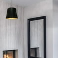 thumbnail image 5 of Dainolite 1 Light Oversized Drum Pendant Small - Black, 5 of 5