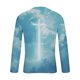 thumbnail image 4 of Blusas y camisas de manga larga con cuello redondo para hombre, blusas casuales de manga larga con cuello redondo, blusas estampadas, blusas de poliéster para hombre, 4 of 5