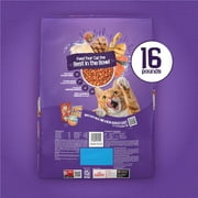 Purina Friskies Surfin and Turfin Favorites Dry Cat Food Flavors of Chicken, Whitefish, Salmon and Filet Mignon, 16 lb Bag