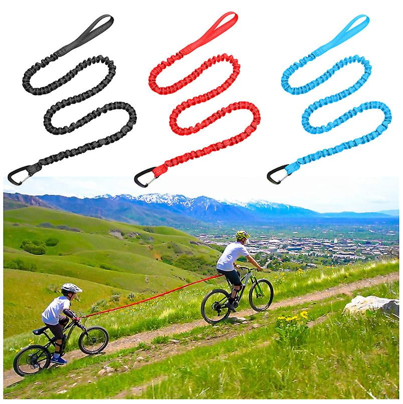 Bicycle Tow Rope For Kids - Elastic Pull Strap, Connects Parent & Child Bikes, Stretches 1.7m To 3m, Portable
