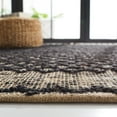 thumbnail image 4 of SAFAVIEH Natural Fiber Vernon Geometric Area Rug, Black/Natural, 6' x 6' Square, 4 of 8
