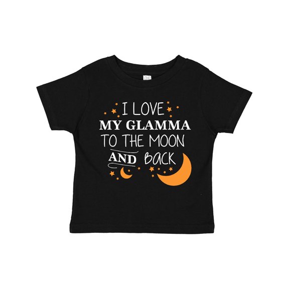 Inktastic I Love My Glamma To The Moon and Back Boys or Girls Toddler T-Shirt